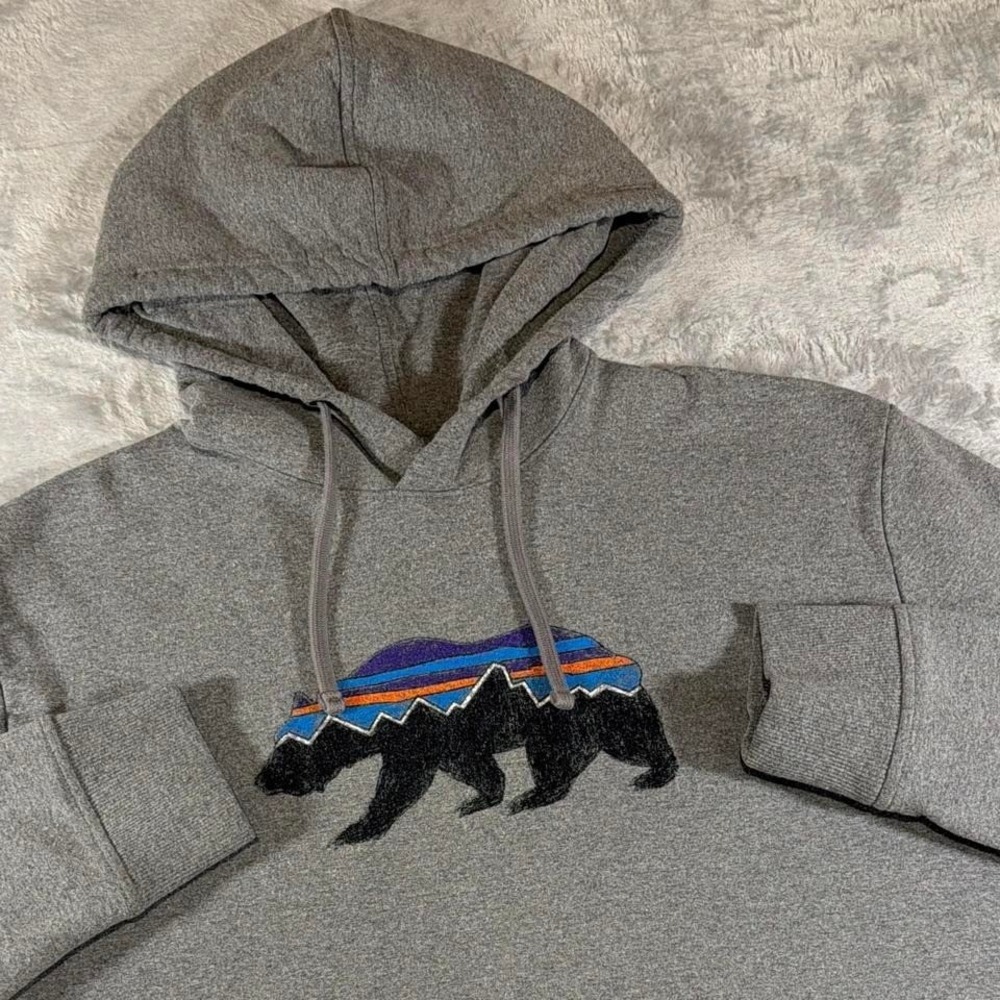 Patagonia Uprisal Bear Hoodie | Gray | Large